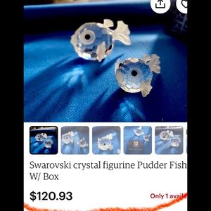 Swarovski crystal fishes